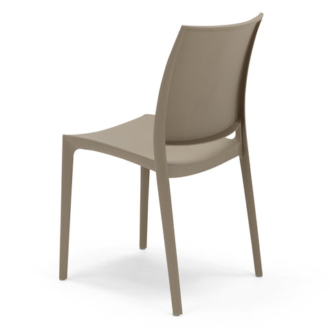 Sedia in polipropilene Moon impilabile Design moderno da Interno/Esterno