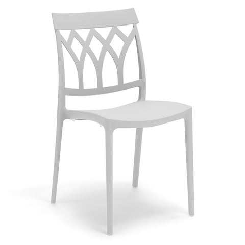Sedia in polipropilene Queen impilabile Design moderno da Interno/Esterno