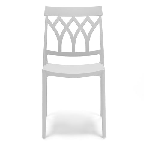 Sedia in polipropilene Queen impilabile Design moderno da Interno/Esterno