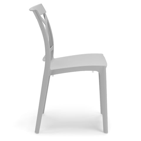 Sedia in polipropilene Queen impilabile Design moderno da Interno/Esterno