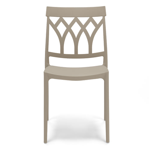 Sedia in polipropilene Queen impilabile Design moderno da Interno/Esterno