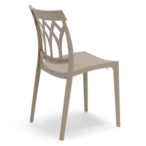 Sedia in polipropilene Queen impilabile Design moderno da Interno/Esterno