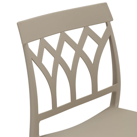 Sedia in polipropilene Queen impilabile Design moderno da Interno/Esterno