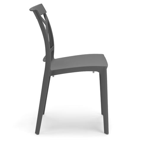 Sedia in polipropilene Queen impilabile Design moderno da Interno/Esterno
