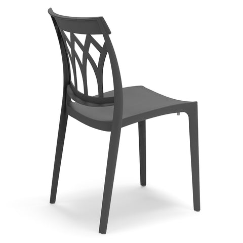 Sedia in polipropilene Queen impilabile Design moderno da Interno/Esterno