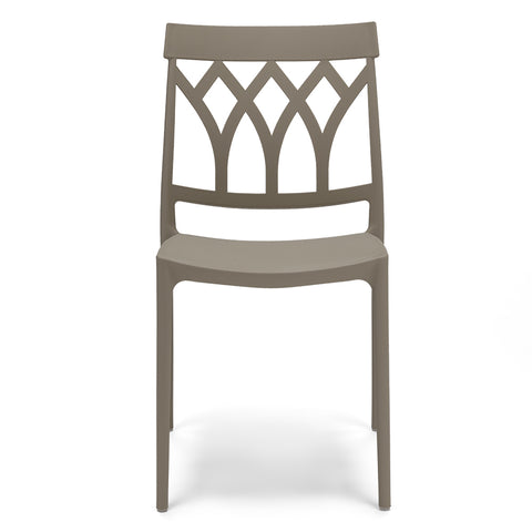 Sedia in polipropilene Queen impilabile Design moderno da Interno/Esterno