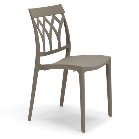 Sedia in polipropilene Queen impilabile Design moderno da Interno/Esterno