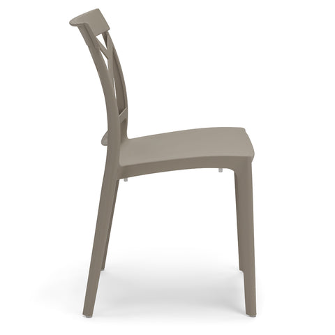 Sedia in polipropilene Queen impilabile Design moderno da Interno/Esterno