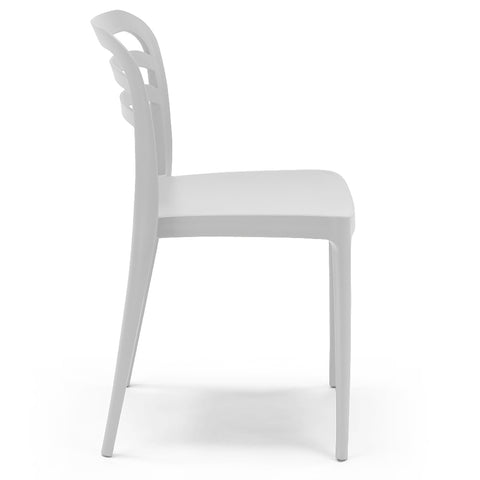 Sedia in polipropilene Yvonne impilabile Design moderno da Interno/Esterno
