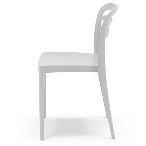 Sedia in polipropilene Yvonne impilabile Design moderno da Interno/Esterno