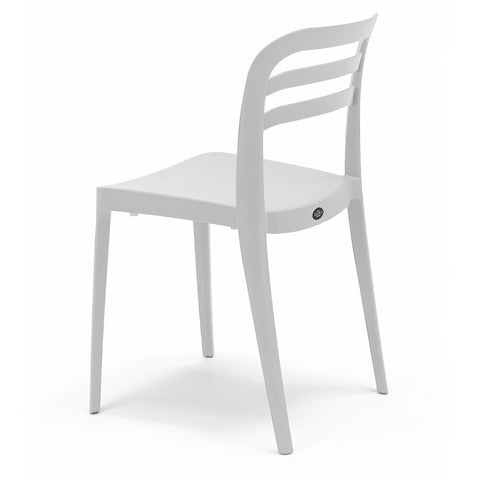 Sedia in polipropilene Yvonne impilabile Design moderno da Interno/Esterno