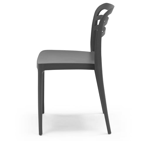 Sedia in polipropilene Yvonne impilabile Design moderno da Interno/Esterno