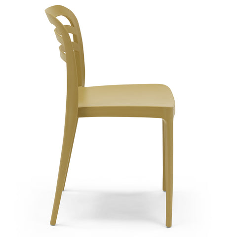 Sedia in polipropilene Yvonne impilabile Design moderno da Interno/Esterno