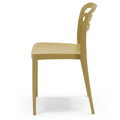 Sedia in polipropilene Yvonne impilabile Design moderno da Interno/Esterno