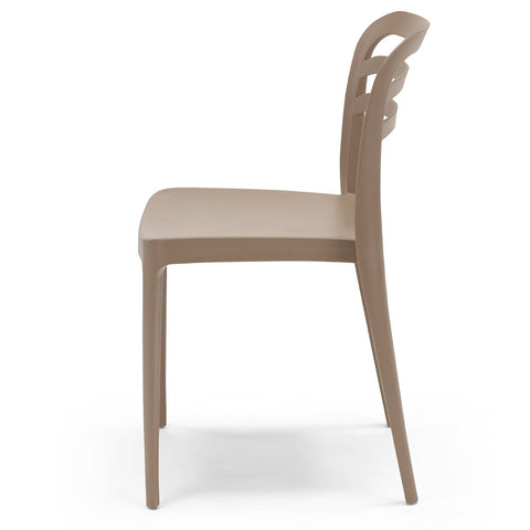 Sedia in polipropilene Yvonne impilabile Design moderno da Interno/Esterno