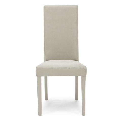 Sedia imbottita EDI NEW per sala da pranzo in tessuto effetto camosciato Design moderno