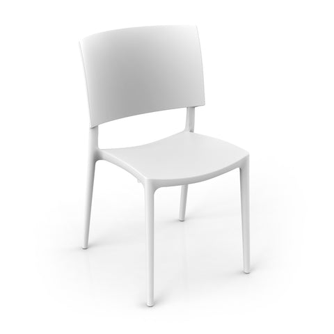 Sedia in polipropilene Sharp impilabile Design moderno da Interno/Esterno