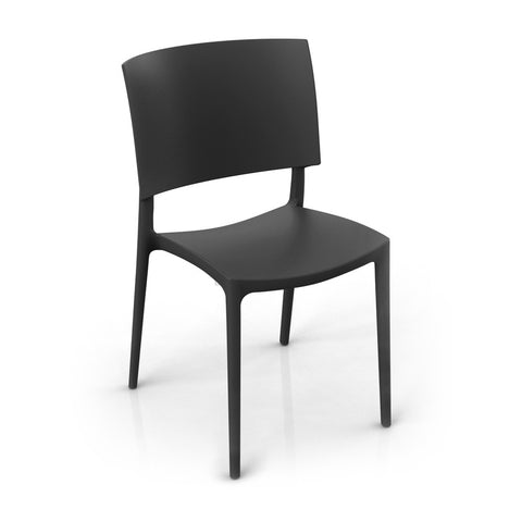 Sedia in polipropilene Sharp impilabile Design moderno da Interno/Esterno