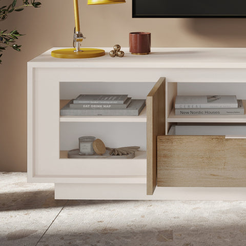 Mobile Porta TV 2 Ante e 1 Cassetto Linea Sky 100% Made in Italy