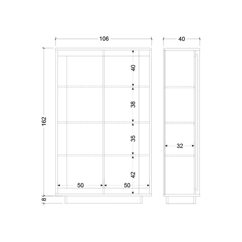 Mobile Contenitore a 2 Ante Linea Sky 100% Made in Italy