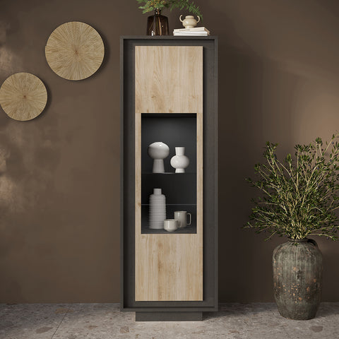 Mobile Vetrina a 1 Anta Linea Sky 100% Made in Italy