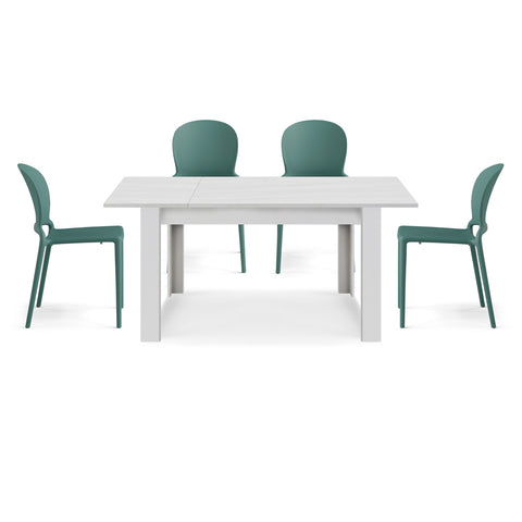 Tavolo allungabile da pranzo 130x80 fino a 170 cm modello N1 MADE IN ITALY