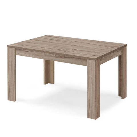 Tavolo in legno melaminico allungabile finitura noce