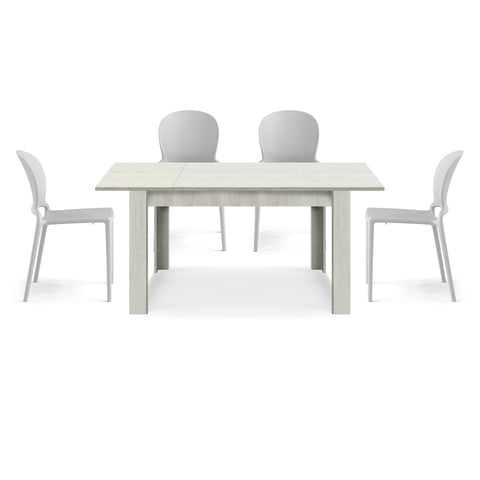 Tavolo allungabile da pranzo 130x80 fino a 170 cm modello N1 MADE IN ITALY