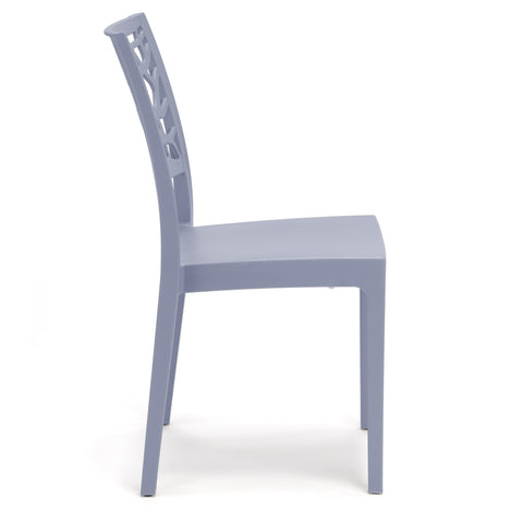 Sedia in polipropilene Teti impilabile Design moderno da Interno/Esterno