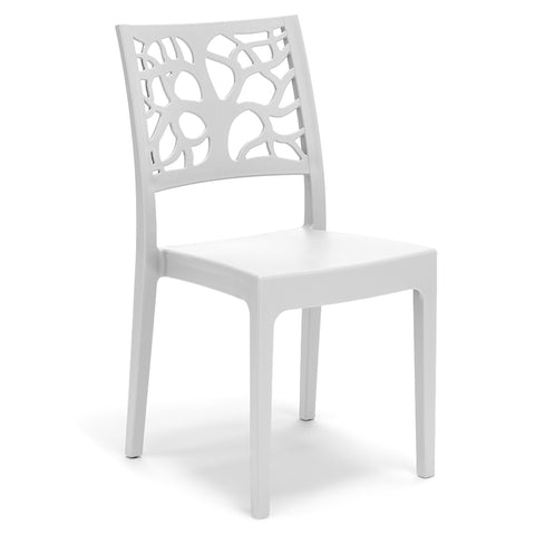 Sedia in polipropilene Teti impilabile Design moderno da Interno/Esterno