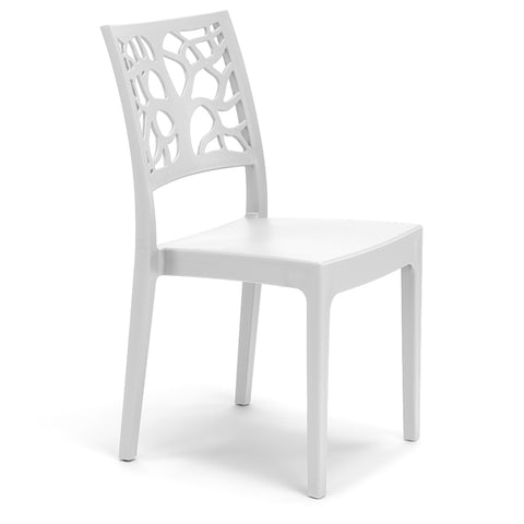 Sedia in polipropilene Teti impilabile Design moderno da Interno/Esterno