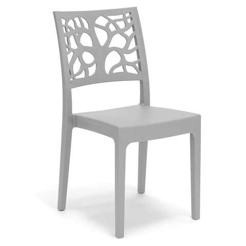 Sedia in polipropilene Teti impilabile Design moderno da Interno/Esterno