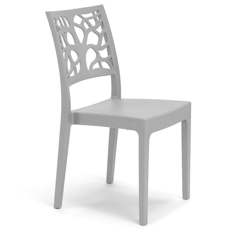 Sedia in polipropilene Teti impilabile Design moderno da Interno/Esterno