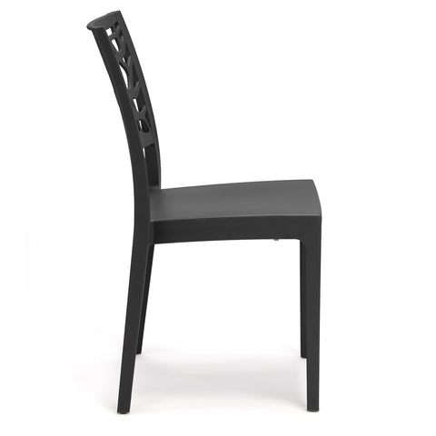 Sedia in polipropilene Teti impilabile Design moderno da Interno/Esterno