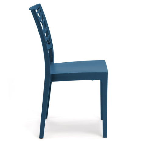 Sedia in polipropilene Teti impilabile Design moderno da Interno/Esterno