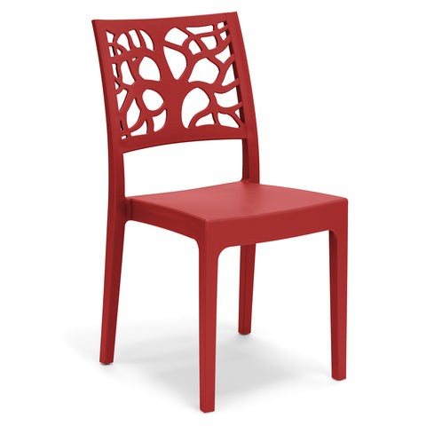 Sedia in polipropilene Teti impilabile Design moderno da Interno/Esterno
