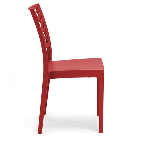 Sedia in polipropilene Teti impilabile Design moderno da Interno/Esterno