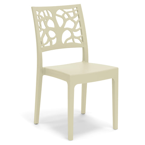 Sedia in polipropilene Teti impilabile Design moderno da Interno/Esterno