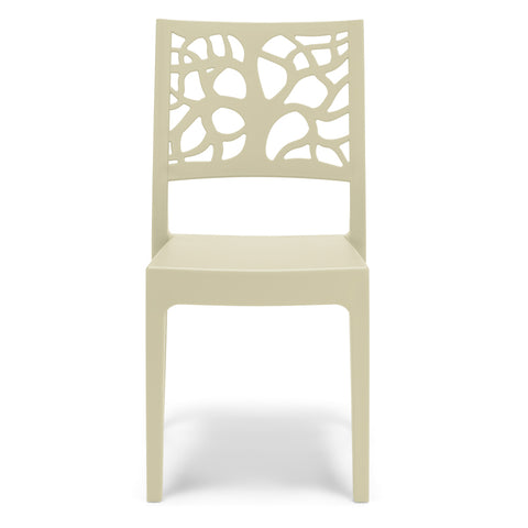 Sedia in polipropilene Teti impilabile Design moderno da Interno/Esterno