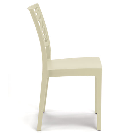 Sedia in polipropilene Teti impilabile Design moderno da Interno/Esterno