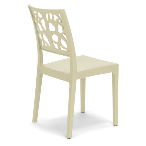 Sedia in polipropilene Teti impilabile Design moderno da Interno/Esterno