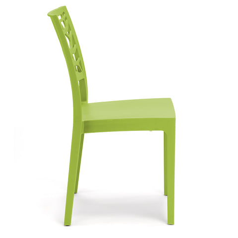 Sedia in polipropilene Teti impilabile Design moderno da Interno/Esterno