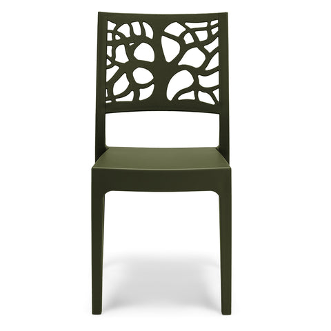 Sedia in polipropilene Teti impilabile Design moderno da Interno/Esterno