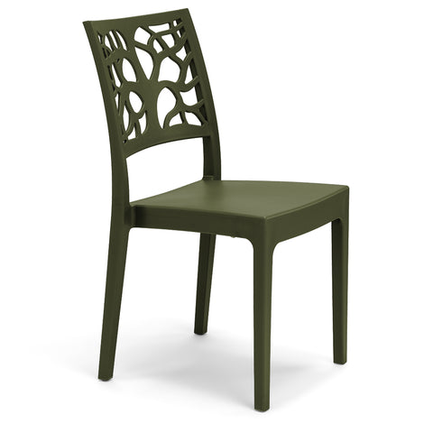 Sedia in polipropilene Teti impilabile Design moderno da Interno/Esterno