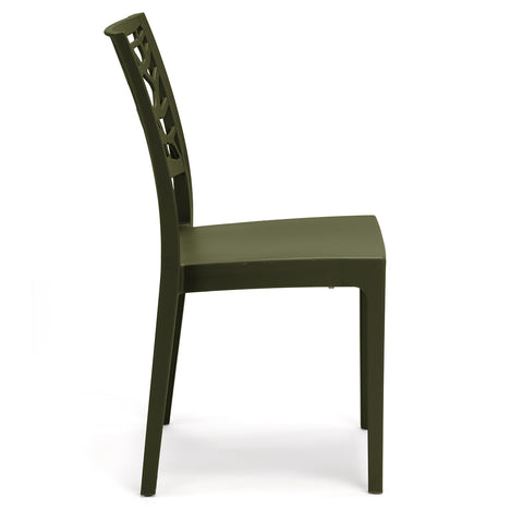 Sedia in polipropilene Teti impilabile Design moderno da Interno/Esterno