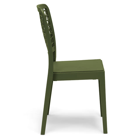 Sedia in polipropilene Tiche impilabile Design moderno da Interno/Esterno