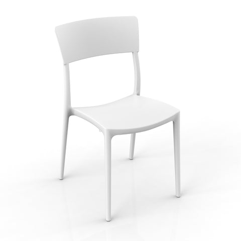 Sedia in polipropilene Zen impilabile Design moderno da Interno/Esterno