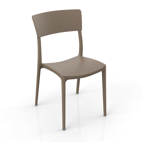 Sedia in polipropilene Zen impilabile Design moderno da Interno/Esterno