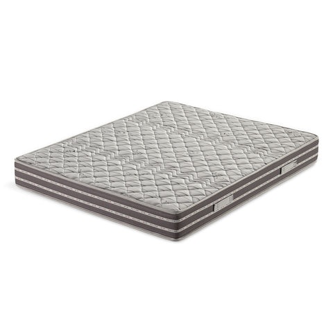 Diamond materasso in poliuretano alta densità con 2 cm di Memory Bianco in tessuto non sfoderabile Millerighe Carbon