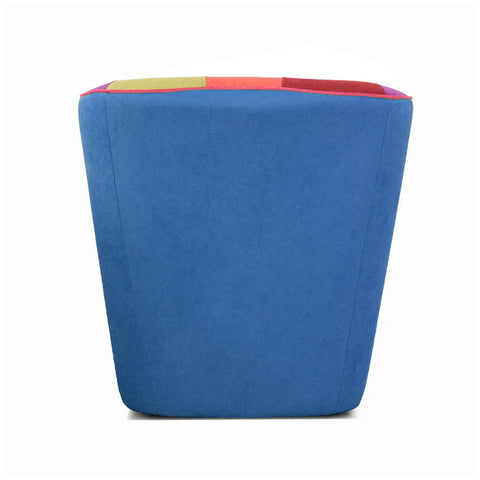 Poltrona Patchwork AZZURRA artigianale 100% MADE IN ITALY
